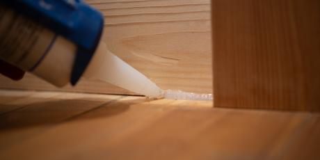 sealing wood wall where air is leaking