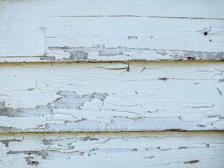 white lead paint chipping off siding